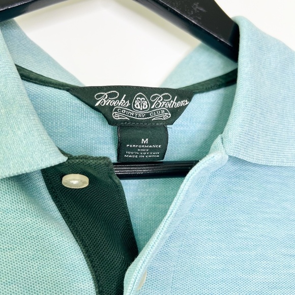 Brooks Brothers Polo Country Club Blue Performance Knit Polo - Picture 2 of 4